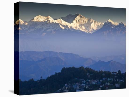 Darjeeling and Kanchenjunga, West Bengal, India-Jane Sweeney-Premier Image Canvas