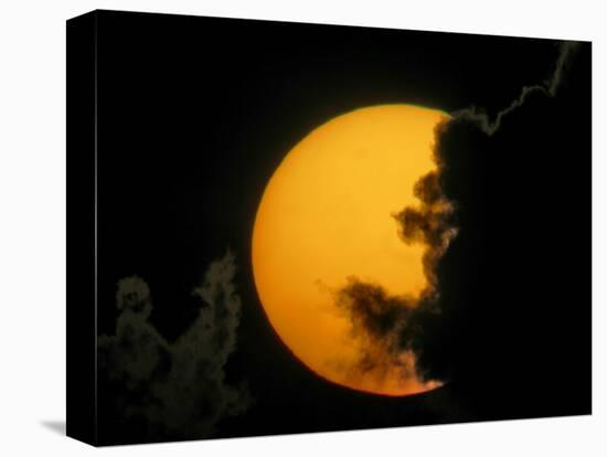 Dark Clouds and Sun at Sunset, Fort De Soto Park, Florida, USA-Arthur Morris-Premier Image Canvas
