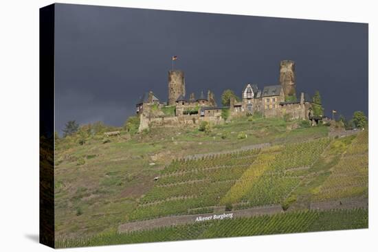 Dark Clouds over the Thurand Castle Near Alken on the Moselle-Uwe Steffens-Premier Image Canvas