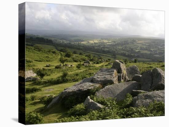 Dartmoor, View Southeast from Bonehill Rocks, Devon, England, United Kingdom, Europe-Lomax David-Premier Image Canvas