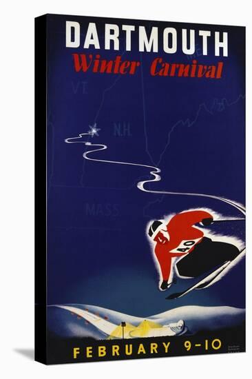Dartmouth Winter Carnival Poster-John Ryland Scotford-Premier Image Canvas