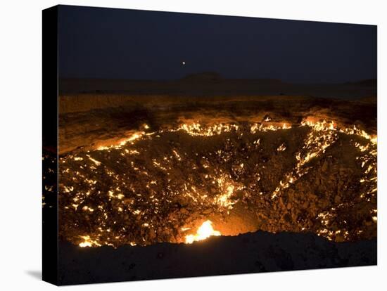 Darvaza Gas Crater in the Karakol Desert, Turkmenistan, Central Asia, Asia-Michael Runkel-Premier Image Canvas