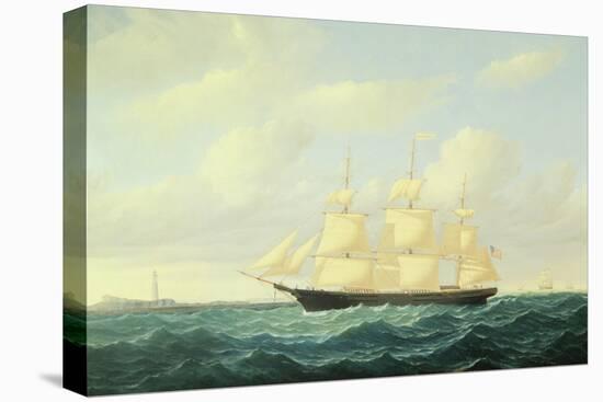 'Dashing Wave' Clipper Ship Off Boston Light, 1855-William Bradford-Premier Image Canvas