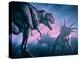 Daspletosaurus Attacking Styracosaurs-Joe Tucciarone-Premier Image Canvas