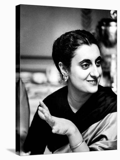 Daughter of Indian Pm Jawaharlal Nehru, Indira Gandhi, During Visit with Father to Us and Canada-Carl Mydans-Premier Image Canvas