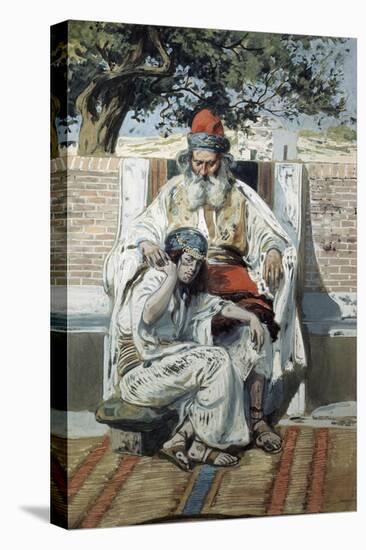 David and Abishag-James Jacques Joseph Tissot-Premier Image Canvas