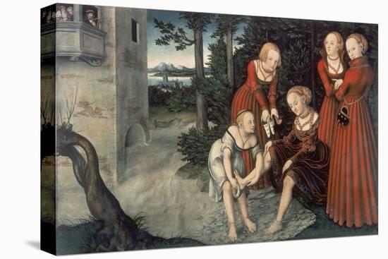 David and Bathseba-Lucas Cranach the Elder-Premier Image Canvas