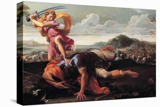 David and Goliath, 1650-1660-Guillaume Courtois-Premier Image Canvas
