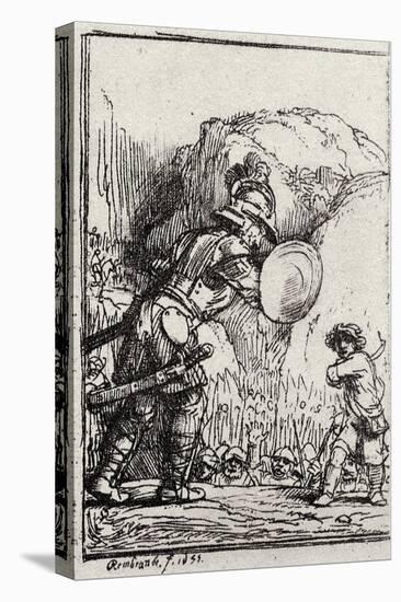 David and Goliath-Rembrandt van Rijn-Premier Image Canvas