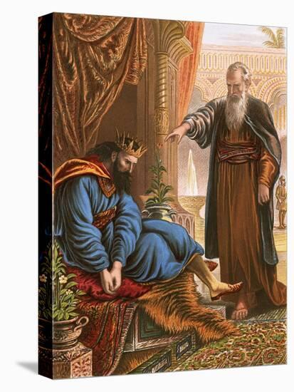 David and the Prophet Nathan-English-Premier Image Canvas