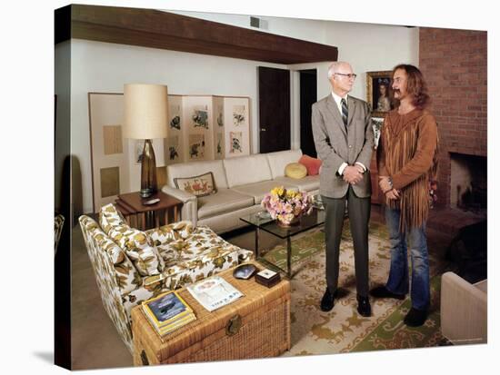 David Crosby Standing with Father Floyd in Father's House-John Olson-Premier Image Canvas