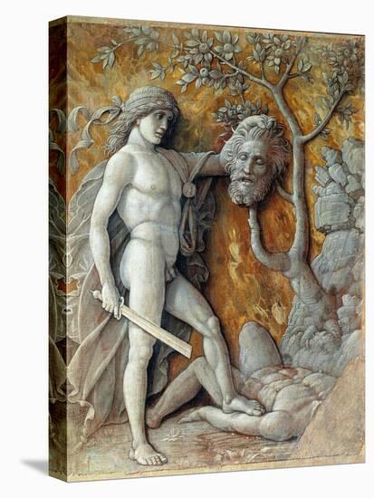 David Holding Goliath's Head Painting by Andrea Mantegna (1431-1506) 1490 Sun. 36X48,5 Cm Vienna, K-Andrea Mantegna-Premier Image Canvas