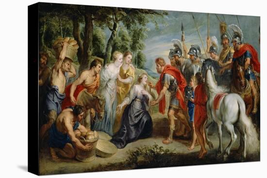 David Meeting Abigail, c.1620-5-Peter Paul Rubens-Premier Image Canvas