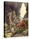 David spared Saul's life-Charles Edmund Brock-Premier Image Canvas