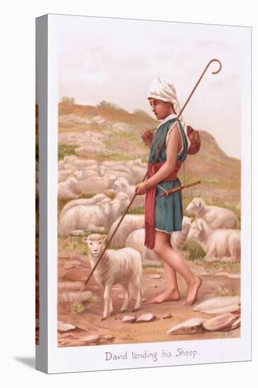 David Tending His Sheep-Henry Ryland-Premier Image Canvas