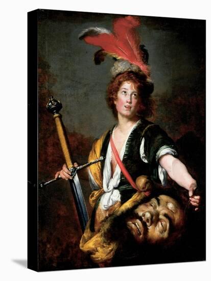 David with the Head of Goliath, C.1636-Bernardo Strozzi-Premier Image Canvas