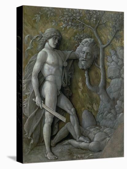 David with the Head of Goliath, circa 1490-95-Andrea Mantegna-Premier Image Canvas