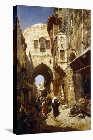 Davidstrasse, Jerusalem, 1887-Gustave Bauernfeind-Premier Image Canvas