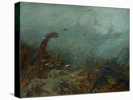 Davy Jones's Locker, C.1870-1920 (Oil on Canvas)-William Lionel Wyllie-Premier Image Canvas