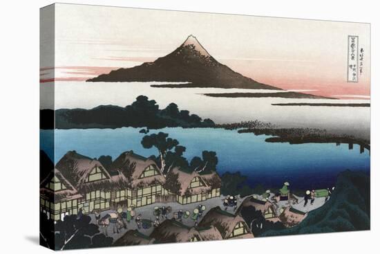 Dawn at Isawa in Kai Province-Katsushika Hokusai-Stretched Canvas