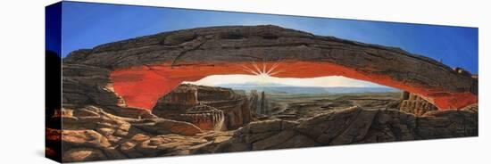 Dawn at Mesa Arch Canyonlands Utah-Richard Harpum-Stretched Canvas