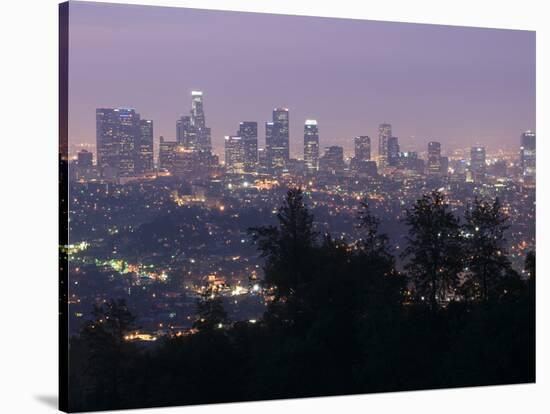 Dawn in Los Angeles from the Griffith Observatory-Rich Reid-Stretched Canvas