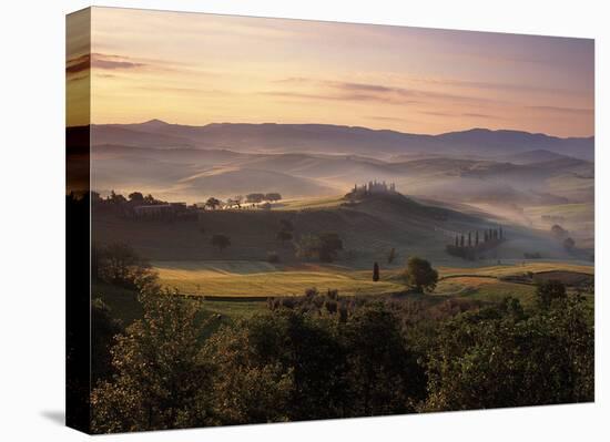 Dawn Mist Rising-Michael Hudson-Stretched Canvas