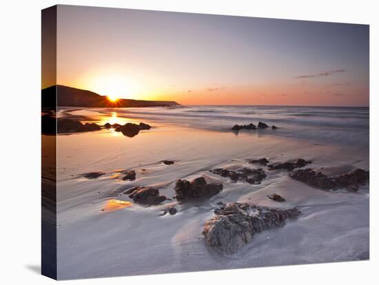 Dawn on Kennack Sands on the Lizard Peninsula in Cornwall, England, United Kingdom, Europe-Julian Elliott-Premier Image Canvas