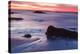 Dawn over the Atlantic Ocean in Rye, New Hampshire. Wallis Sands SP-Jerry & Marcy Monkman-Premier Image Canvas