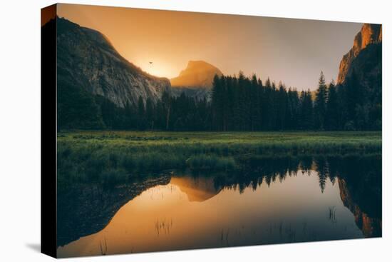 Day Burst Reflection at Half Dome, Yosemite National Park-Vincent James-Premier Image Canvas