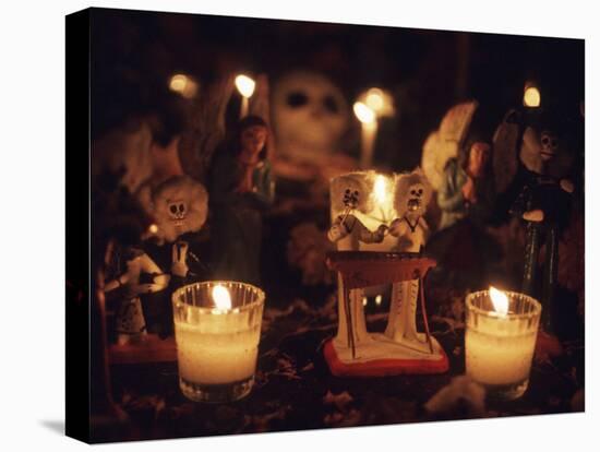 Day of the Dead Night Vigil Details, Oaxaca, Mexico-Judith Haden-Premier Image Canvas