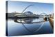 Day View of Gateshead Millennium Bridge, River Tyne, Newcastle Upon Tyne, Tyne and Wear, England-Chris Hepburn-Premier Image Canvas