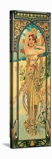 Day-Alphonse Mucha-Stretched Canvas