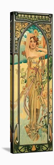 Day-Alphonse Mucha-Stretched Canvas