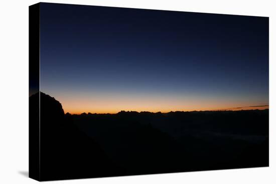 Daybreak, the Magical First Light About the Karwendel, View of Schüsselkarspitze in Wetterstein Ran-Rolf Roeckl-Premier Image Canvas