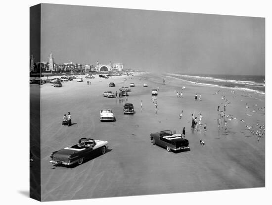 Daytona Beach Is 23-Mile-Long and 600 Feet Wide-null-Stretched Canvas