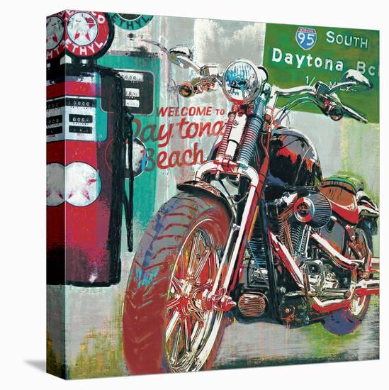 Daytona Beach-Ray Foster-Stretched Canvas