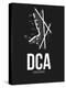 DCA Washington Airport Black-NaxArt-Stretched Canvas