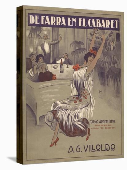 De Farra En El Cabaret Tango Sheet Music Cover-null-Premier Image Canvas