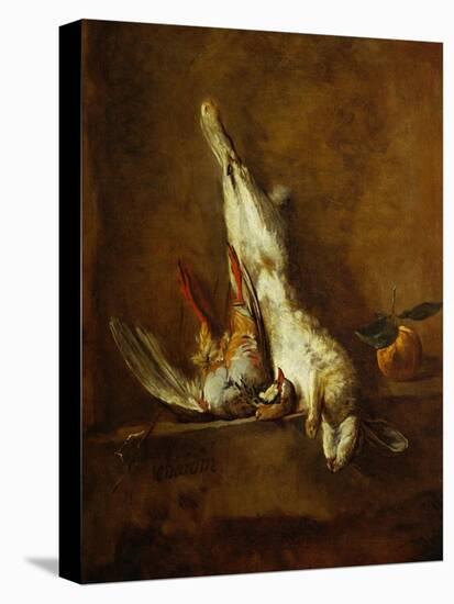 Dead Hare with Red Partridge, Around 1728-Jean-Baptiste Simeon Chardin-Premier Image Canvas