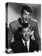 Dean Martin and Jerry Lewis, c. 1955 (b/w photo)-null-Stretched Canvas