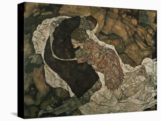Death and the Maiden (Mann Und Madchen), 1915-Egon Schiele-Premier Image Canvas