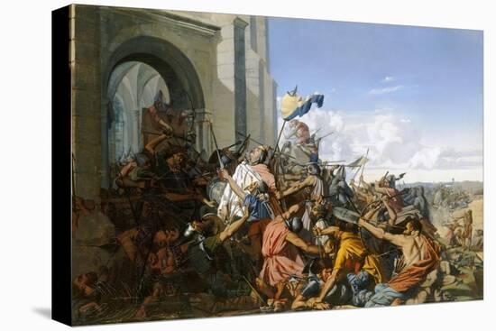 Death of Robert Le Fort in the Battle of Brissarthe, 866-Henri Lehmann-Premier Image Canvas