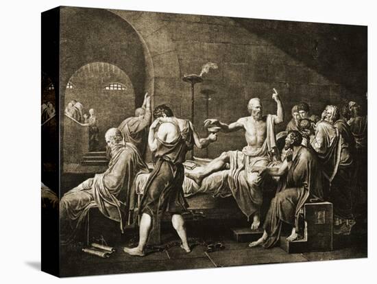 Death of Socrates-Jacques-Louis David-Premier Image Canvas