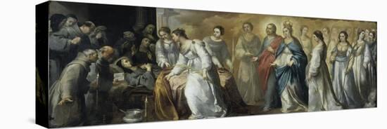 Death of St.Clare-Bartolome Esteban Murillo-Premier Image Canvas