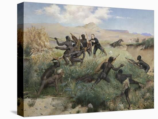 Death of the Prince Imperial in Zululand, 1 June 1879-Paul Joseph Jamin-Premier Image Canvas