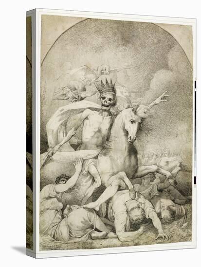 Death on a Pale Horse, C.1775 (Pen and Black Ink on Wove Paper)-John Hamilton Mortimer-Premier Image Canvas