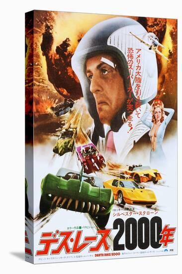 Death Race 2000, Japanese Poster Art, Sylvester Stallone, 1975-null-Stretched Canvas