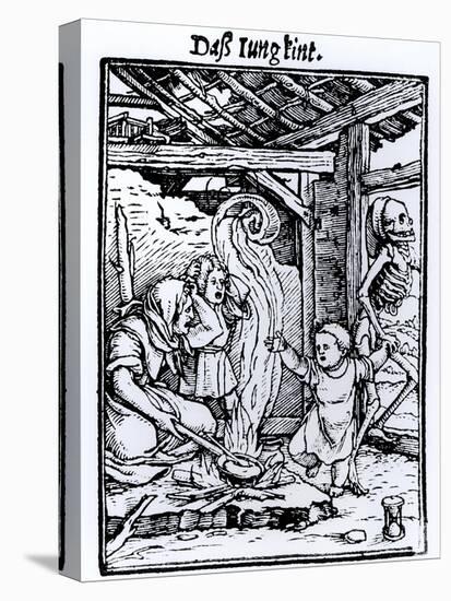 Death Taking a Child from the "Dance of Death" Series-Hans Holbein the Younger-Premier Image Canvas