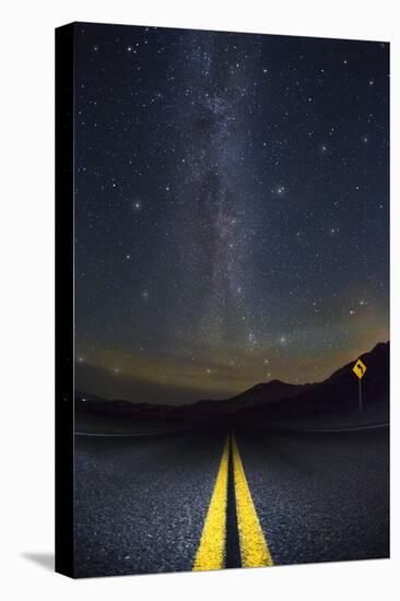 Death Valley Highway at Night-Jon Hicks-Premier Image Canvas